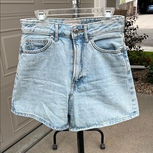 Everlane Blue Jean Shorts High-Waisted Vintage Style